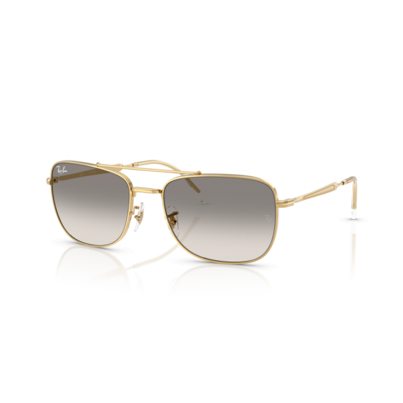 Ray-Ban RB 3755 001/32 Güneş Gözlüğü, Çerçeve Şekli: Dikdörtgen, Ekartman: 62