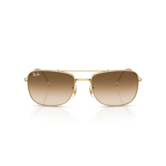 Ray-Ban RB 3755 001/51 Güneş Gözlüğü, Çerçeve Şekli: Dikdörtgen, Ekartman: 62