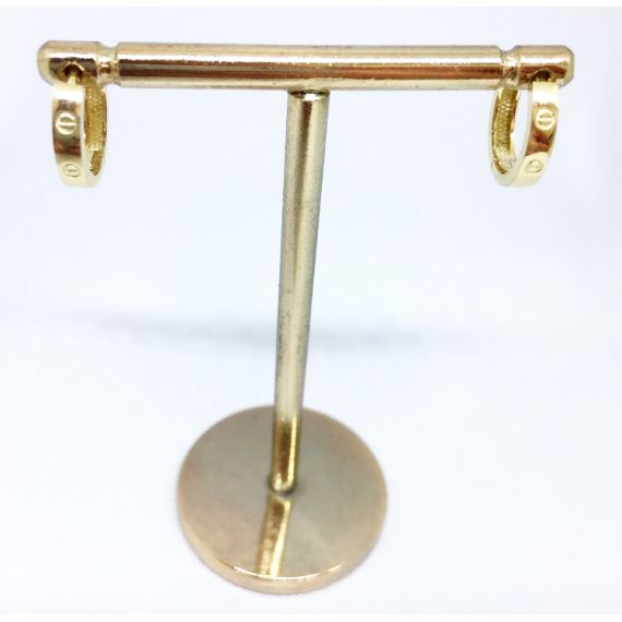 Altın Cartier Halka Küpe Çapı 1cm