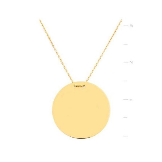 Plaka Kolye Ucu Altın 1,5CM