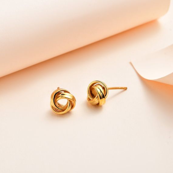Aşk Sevgi Düğümü Minimalist Küpe