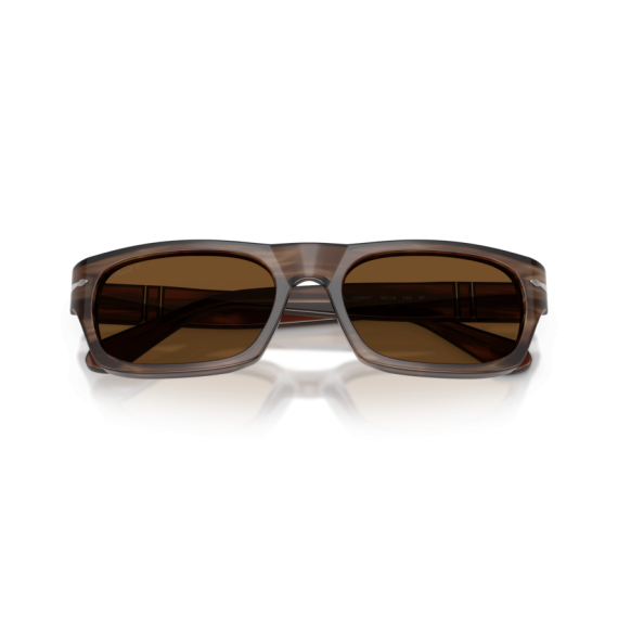 Persol PO 3398S 120857 Güneş Gözlüğü, Polarize: Evet, Çerçeve Şekli: Dikdörtgen, Ekartman: 55